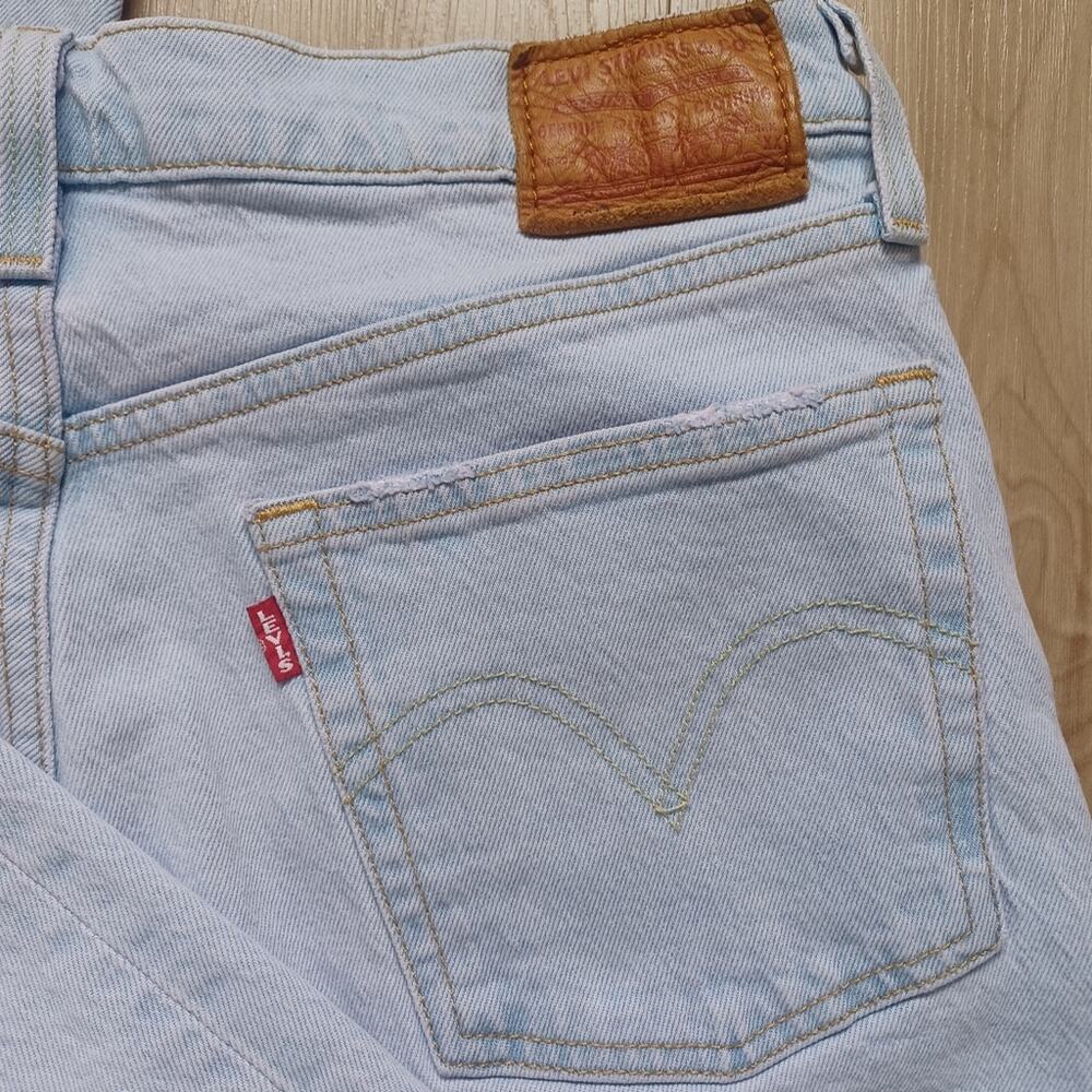 OOAK Custom Light Pink Tinted VTG Levi's 501 Destroyed Jeans 30 - Picture 2 of 16